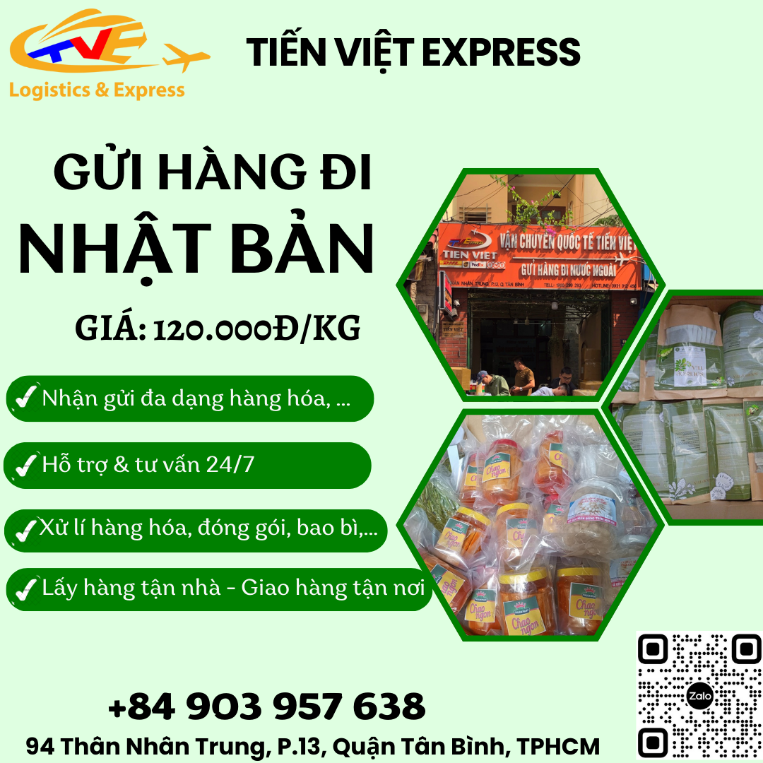 Gửi hàng đi Nhật Bản  - Tiến Việt Express